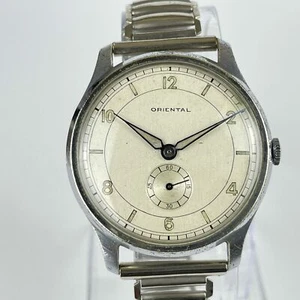 Oriental Oversize _Vintage 38mm Sector Dial Wittenauer Brand MaurenceMonkey - Imagen 1 de 13
