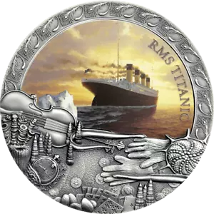 2020 $5 Titanic - Grand Shipwrecks in a History 2oz Silver Coin - Bild 1 von 5