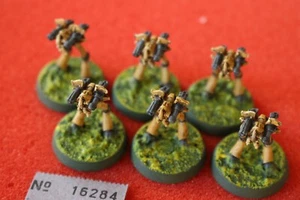 Games Workshop Epic 40k Eldar War Walkers x6 Bases Armageddon Painted Warwalkers - Picture 1 of 2
