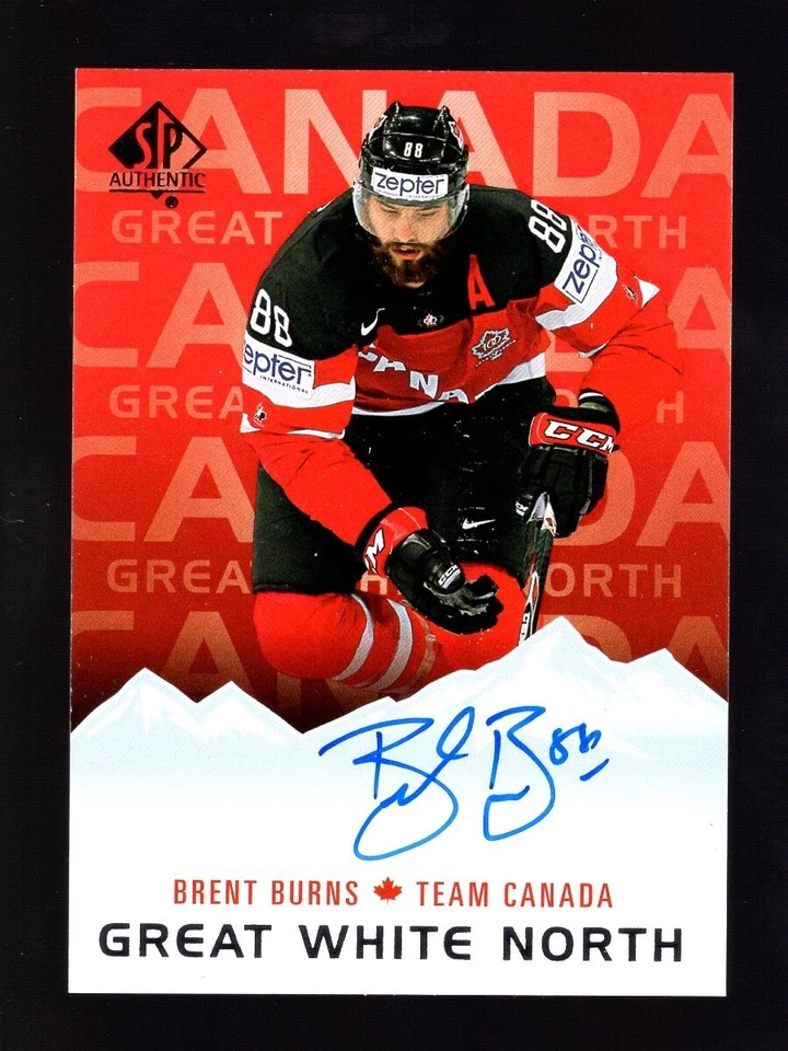 2015-16 UD SP AUTHENTIC GREAT WHITE NORTH BRENT BURNS AUTO AUTOGRAPH CANADA EX - Image 1 of 1