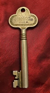 Bellevue Stratford Hotel Philadelphia PA Original Gästezimmer Skelett Schlüssel   - Bild 1 von 2