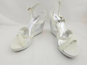 Via Uno weiße Keilsandalette Eur 38, US 7, Brasilien 36 Made in Brazil - Bild 1 von 11