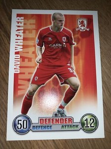 David Wheater Middlesbrough Match Attax 2007/08 Football Card