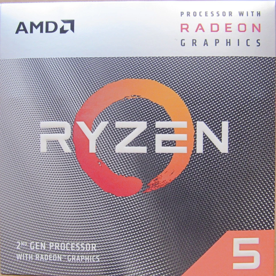 New AMD Ryzen 5 Model 3400G (4 Cores/8 Threads) with Radeon RX Vega Graphics - Image 1 of 4