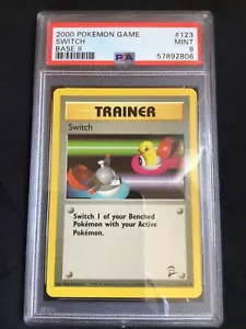 Pokemon Cards: Base Set 2 Common: Switch 123/130 PSA 9 - Foto 1 di 6