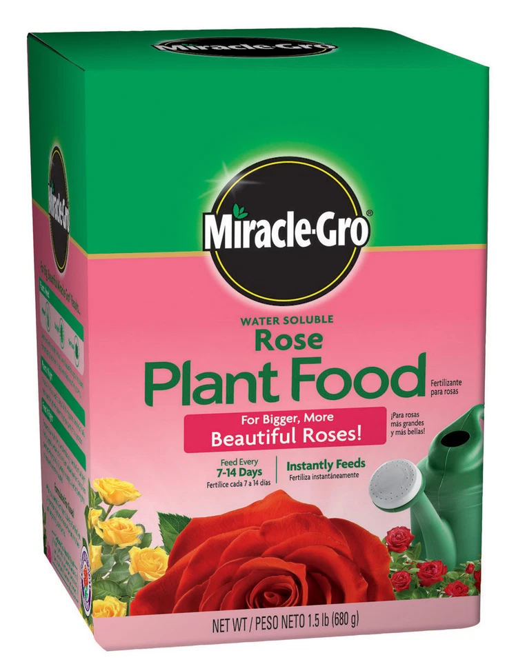 Miracle-Gro 100022 Rose Plant Food, 1.5-Pounds (Rose Fertilizer)