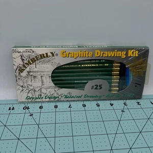 NEW General's Kimberly Artist Graphite Drawing Pencil Kit #25 w/Sharpener/Eraser - Picture 1 of 8