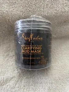 Shea Moisture African Black Soap Clarifying Mud Mask 6 oz Free Shipping Sealed - Picture 1 of 7