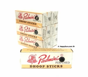 "Padmini Dhoop Sticks” 120 Incense Sticks 12 Packets (6cm Small) ॐ Happy Guru ॐ - Picture 1 of 3