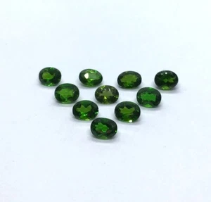 Piedra preciosa suelta ovalada facetada corte diopsido de cromo natural para hacer todas las joyas - Imagen 1 de 13