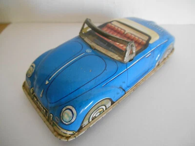 COX JOYAX VW VOLKSWAGEN COCCINELLE JOUET TOLE CAR TIN TOY  BEETLE KAFER FRICTION - Photo 1/4