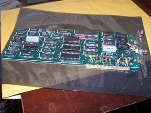 8 Bit TIARA LANCARD/A REV B Ethernet Card  for PC - 10Base2 Connector