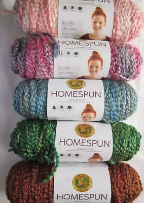 Lion Brand Yarns Homespun ~ 6 oz. ~YOU CHOOSE THE COLOR - Image 1 of 4