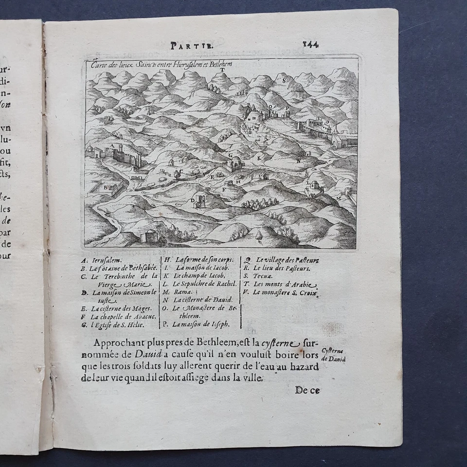 BEAUVAU, Henri de. Relation Iournalière Voyage Levant 1615 Jerusalem section - Image 1 of 4