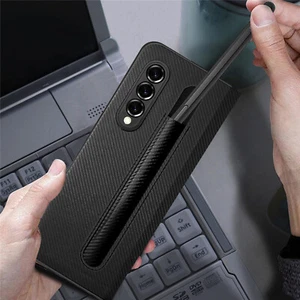 Protective Cover All-Inclusive Phone Case Pen Holder for Samsung Galaxy Z fold 3 - Photo 1 sur 17