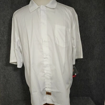 Camisa Dickies Cook Hombre 4XL Blanca Manga Corta Chef Nueva Foto 1 de 4