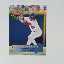 1994 Post Cereal Canada Texas Rangers #15 Juan Gonzalez