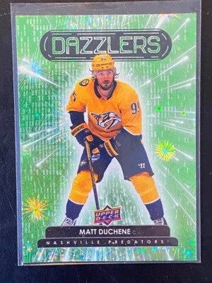 Matt Duchene 2022-23 Upper Deck Dazzlers GREEN #DZ-26 Nashville Predators - Image 1 of 2