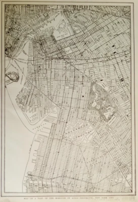 Antiguo mapa del Atlas de Brooklyn y Long Island de 1921, Nueva York después de la Primera Guerra Mundial Foto 1 de 4