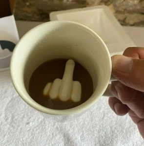 Funny Coffee Mug UP YOURS Birthday Gifts For Him Her rude Mugs Joke Gift BOXED - Picture 1 of 10