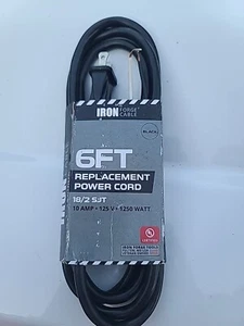 NEW 6ft 18 gauge 2 Prong Universal AC Appliance Replacement Power Supply Cord - Picture 1 of 4