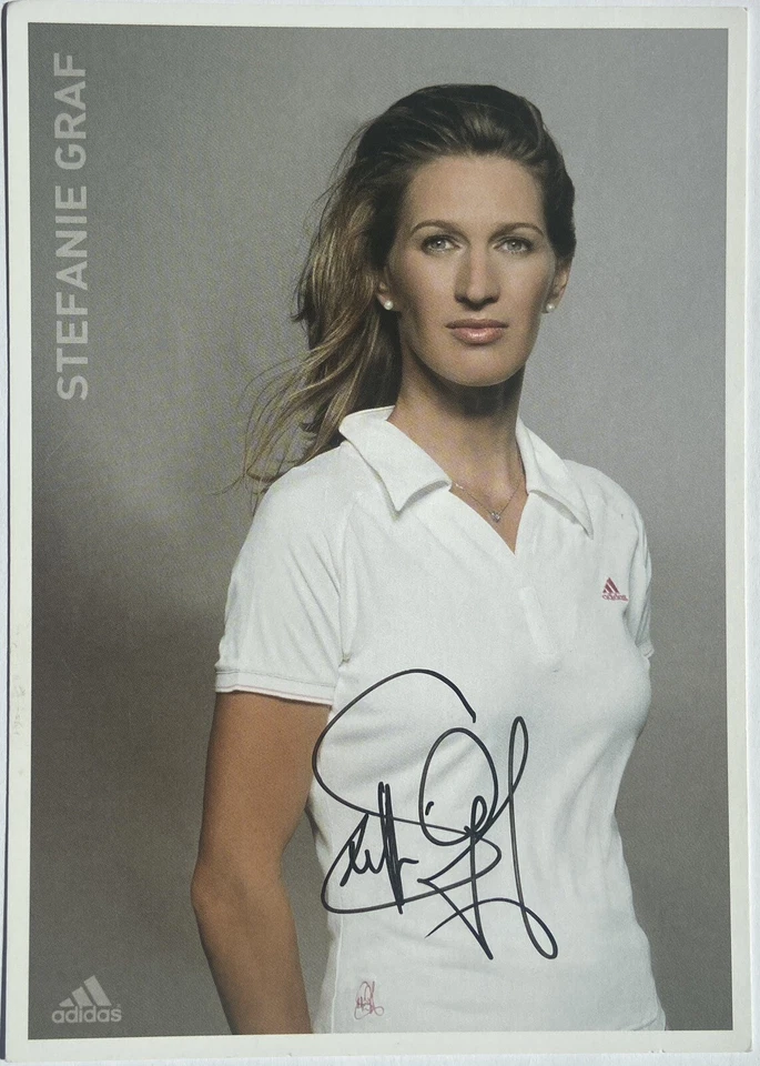 Steffi Graf signiert Karte Original Unterschrift Signatur Autogramm Tennis - Bild 1 von 1