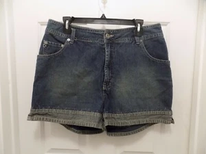 NUEVO SIN ETIQUETAS Route 66 - Pantalones cortos de mezclilla - Detalle de puntada - 5 bolsillos - Talla 15/16 - Imagen 1 de 4
