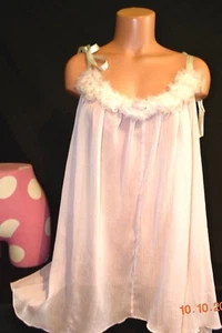 IMPRESIONANTE Vestido de Noche Victorias Secret Designers Babydoll con volantes Nuevo con etiquetas M - Imagen 1 de 5