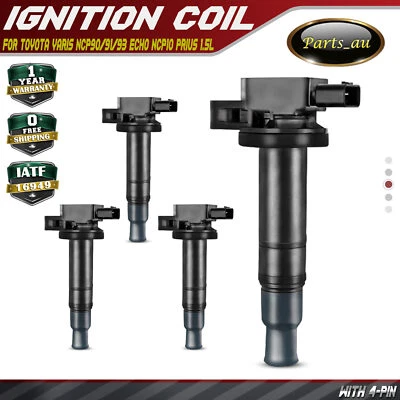 4x Ignition Coils for Toyota Yaris NCP Prius NHW11 Echo 1NZ-FE 2NZ-FE 1.3L 1.5L - image 1 of 4