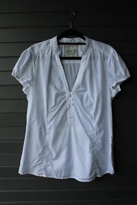 Espirit V Neck Cap Sleeve Fitted Top Uk14 Us 10 - Bild 1 von 3
