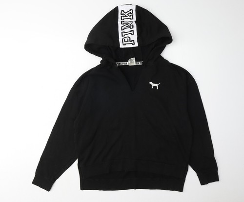 UNDERCOVER Victoria's Secret Maglione Nero con Cappuccio Donna S