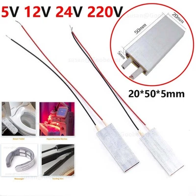 PTC Heizplatte 5V 12V 24V 220V Heizelement Thermostat Heizung Platte Heizung - Bild 1 von 4