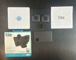 Tile Mate Essentials (2022) 4-pack (2 Mate, 1 Slim & 1 Sticker - New Damaged Box - Photo 1 sur 12