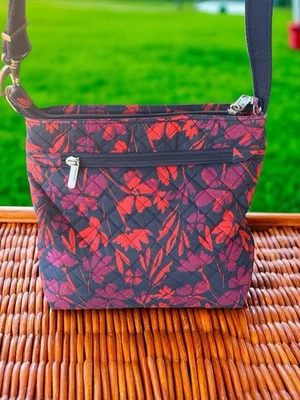 Mini Bolso Bandolera Travelon Antirrobo RFID Floral Algodón con Linterna Pequeña Foto 1 de 4