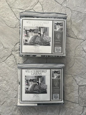 Funda nórdica Waterford lino tamaño queen y mejor falda originalmente $615 total   Foto 1 de 4