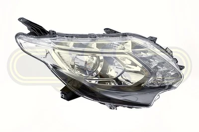 Aftermarket Mitsubishi Triton Right Head Light Black 08/16-18 Clear Cap, GLS Sp. - image 1 of 2