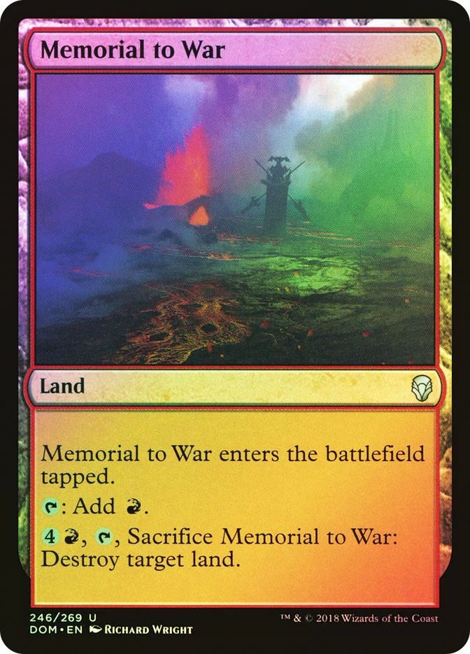 MTG FOIL Memorial to War  - Dominaria #246 - Image 1 of 1
