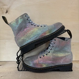 Dr Martens Pascal 1460 Pascal J Kinder Größe 3 Rainbow Iridescent Stiefel Airwair - Bild 1 von 19