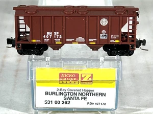 MICRO-TRAINS Z SC 2-BAY COVERED HOPPER CAR BNSF 53100262 - Picture 1 of 3