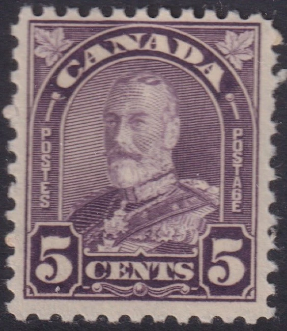 CANADA Sc#169.2 MNH  KING GEORGE V  5¢ DULL VIOLET - Image 1 of 1