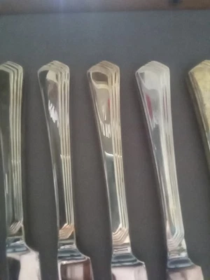 Vtg YAMAZAKI Ramona Dinner Knifes 12,& Butter Knife 1 , Patrick Stainless, NEW, - Image 1 of 4