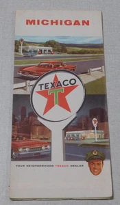 1957 Texaco Tankstelle Karte von Michigan - Bild 1 von 2