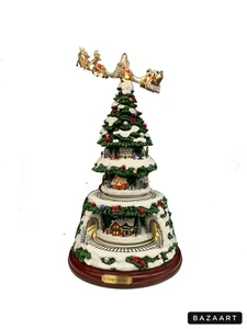 Light up Village - Green Tree 2 Trains LED 43CM - Bild 1 von 1