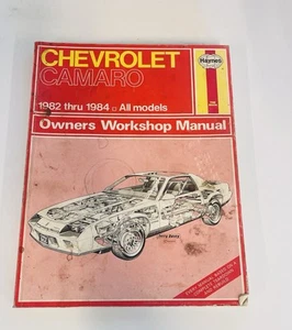 Chevrolet Camaro Haynes Repair Manual 1982 Thru 1992 #24016 866 - Picture 1 of 3