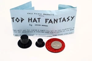 Sombrero de copa de fantasía vintage coleccionable de Ickle Pickle Magic Trick - Imagen 1 de 3
