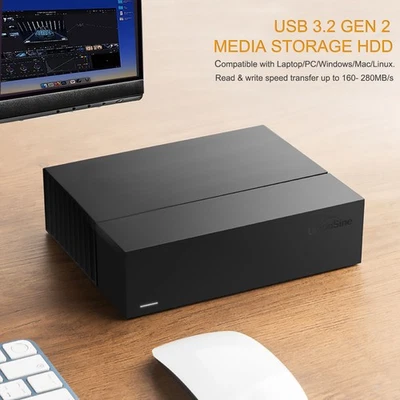 Externe Speicherfestplatte 4TB 8TB 14TB 16TB 18TB USB 3.2 PC PS4 Mac Festplatten - Bild 1 von 4