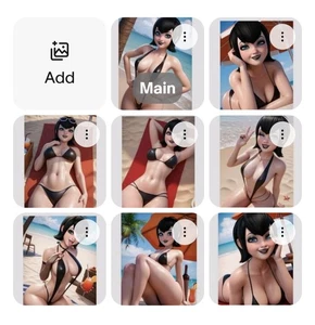 8x Lot Vv Fan Art Waifu Card aceo 2.5x3.5" Ssp Inspired Mavis Dracula Bikini  - Picture 1 of 9
