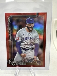 Lucas Erceg 2025 Topps Series 2 RED Foil /5 #377 - Royals - Picture 1 of 2