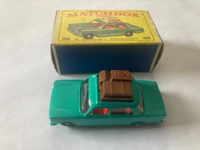 Matchbox 56 b Fiat 1500 with Luggage, with box - Image 1 of 4