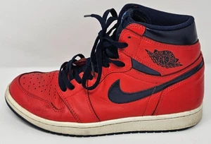 Nike Air Jordan 1 Retro OG Alto David Letterman Talla 10 555088-606 Rojo Metálico - Imagen 1 de 10